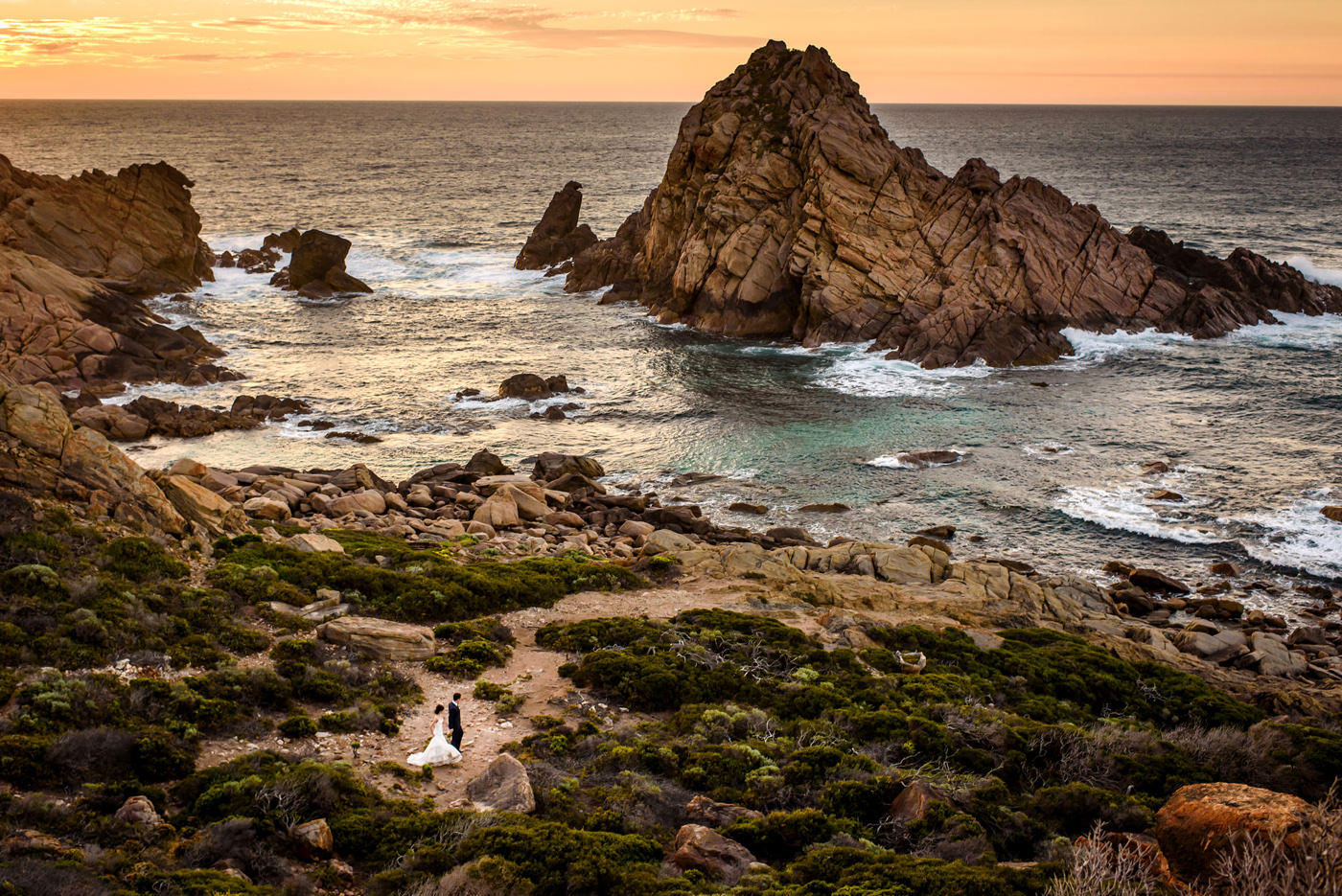 Margaret River Pre Wedding Sugarloaf Rock