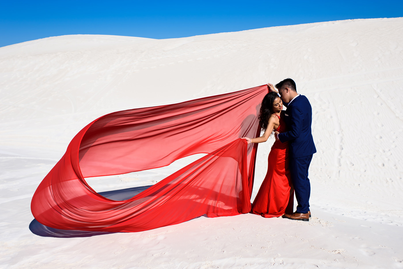 Lancelin Sand Dunes Pre-wedding Shoot