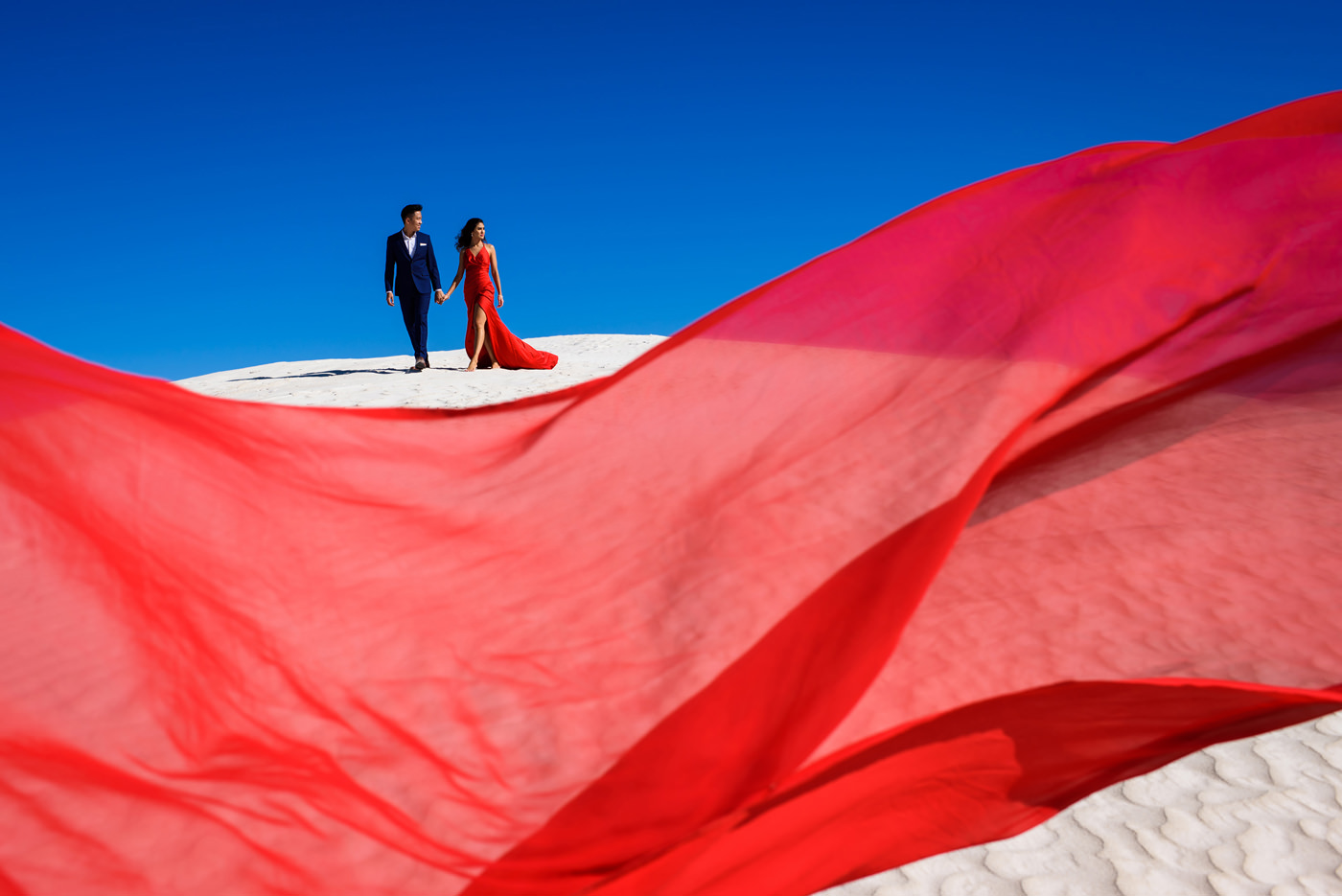 Lancelin Sand Dunes Pre-wedding Shoot