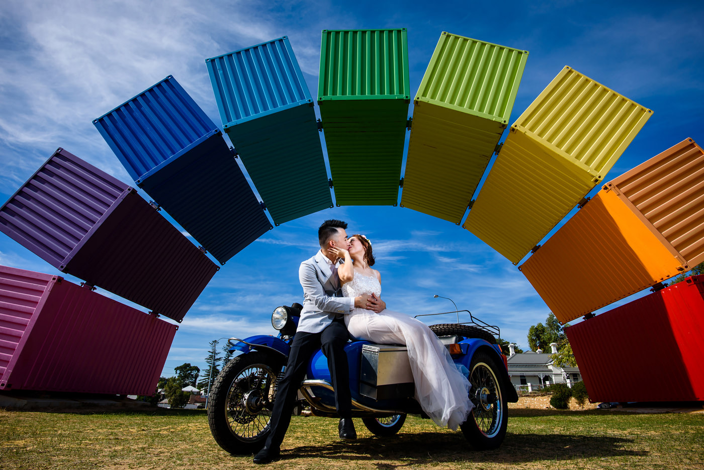 Perth Rainbow Containers Pre-wedding