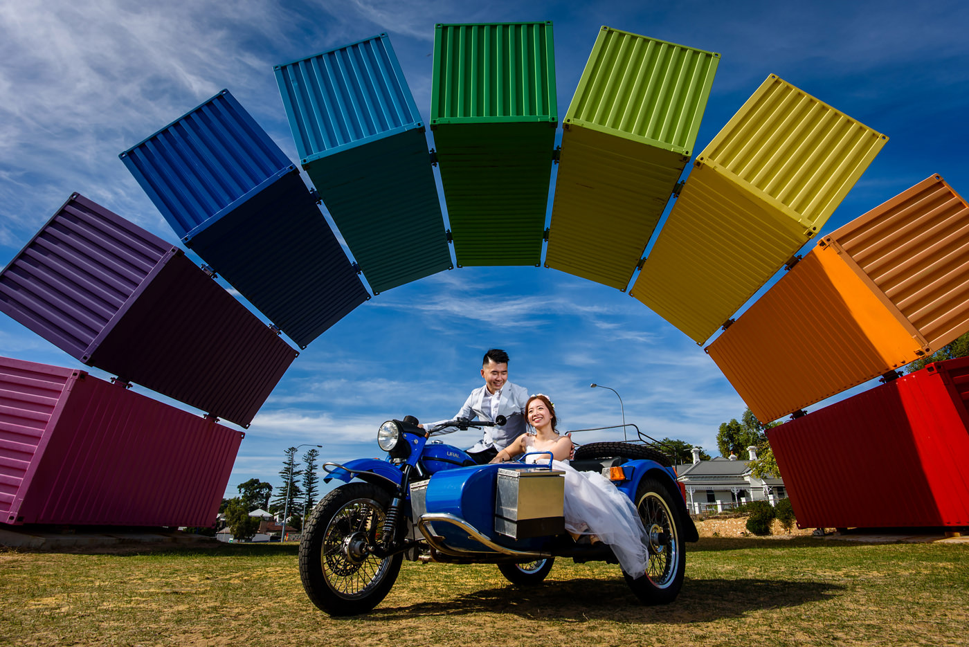 Perth Rainbow Containers Pre-wedding