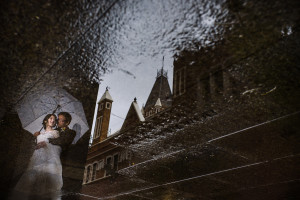 Jason Tey Perth Wedding Photo Puddle Shot